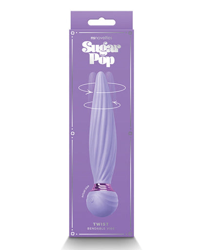 Doll Authority Vibrators Purple Sugar Pop Twist Bendable Vibe