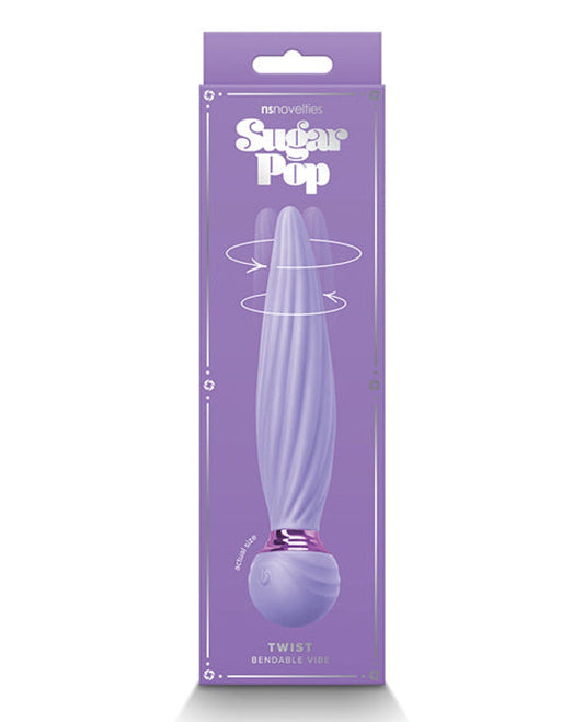 Doll Authority Vibrators Purple Sugar Pop Twist Bendable Vibe