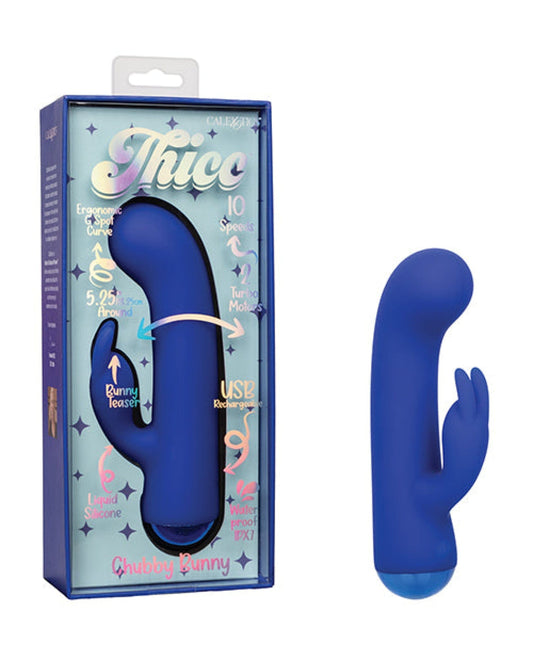 Doll Authority Vibrators Thicc Chubby Bunny - Blue