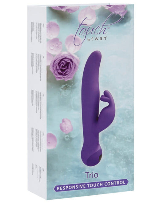Doll Authority Vibrators Purple Touch By Swan Trio Clitoral Vibrator