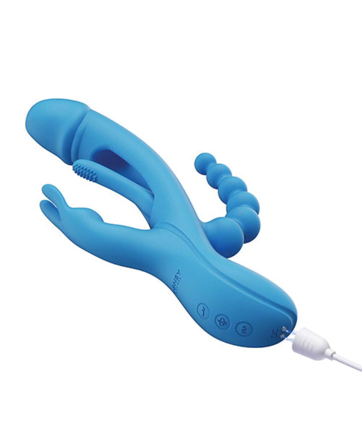 Doll Authority Vibrators Trilux Kinky Finger Rabbit Vibrator With Anal Beads