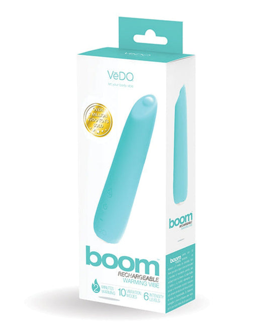 Doll Authority Vibrators Turquoise Vedo Boom Rechargeable Ultra Powerful Vibe