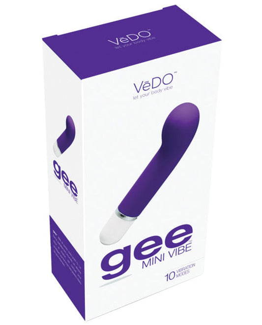 Doll Authority Vibrators Vedo Gee Mini Vibe - Into You Indigo