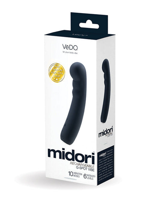 Doll Authority Vibrators Just Black Vedo Midori Rechargeable G Spot Vibe