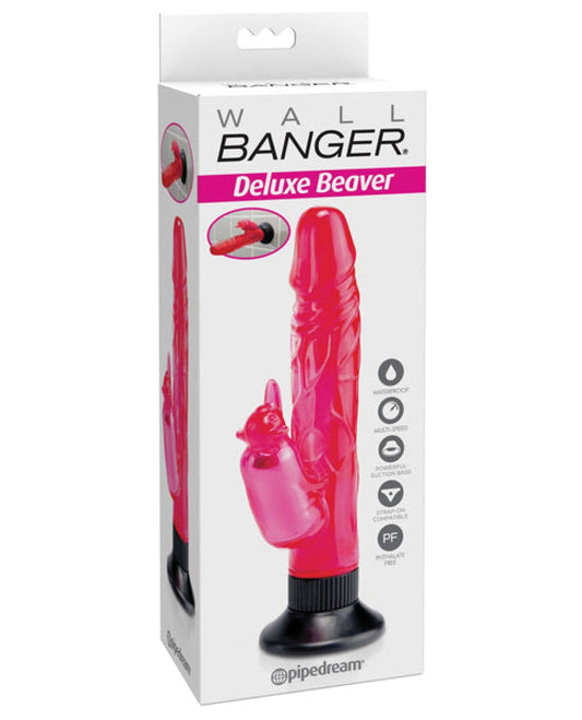 Doll Authority Vibrators Wall Bangers Deluxe Beaver Vibe Waterproof - Pink