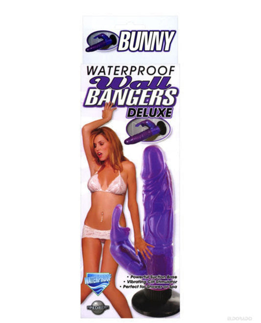 Doll Authority Vibrators Wall Bangers Deluxe Bunny Waterproof - Purple