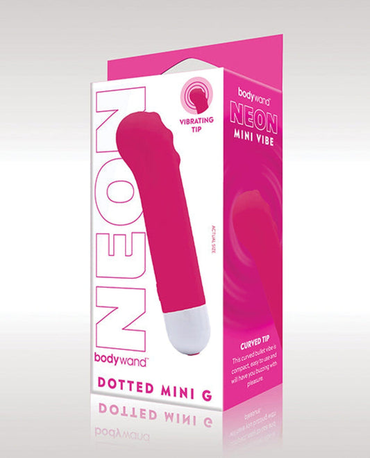 Doll Authority Vibrators Pink Xgen Bodywand Neon Mini Dotted G Vibe - Neon