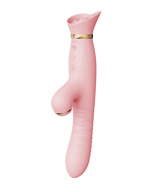 Doll Authority Vibrators Zalo Rose Thruster - Strawberry Pink