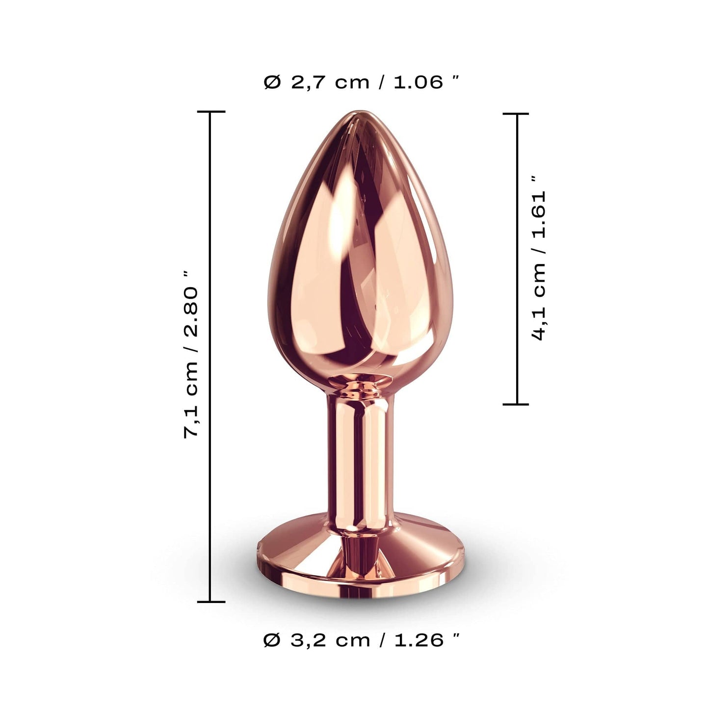 Dorcel Anal Toys Diamond Plug Rose Gold Small