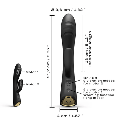 Dorcel Vibrators FLEXI RABBIT BLACK