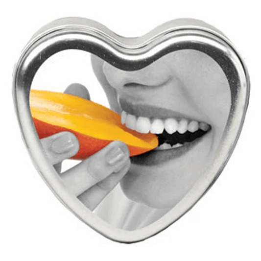 Earthly Body Lubes Edible Massage Candle Mango 4 oz / 113 g