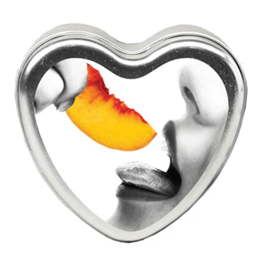 Earthly Body Lubes Edible Massage Candle Peach 4 oz / 113 g