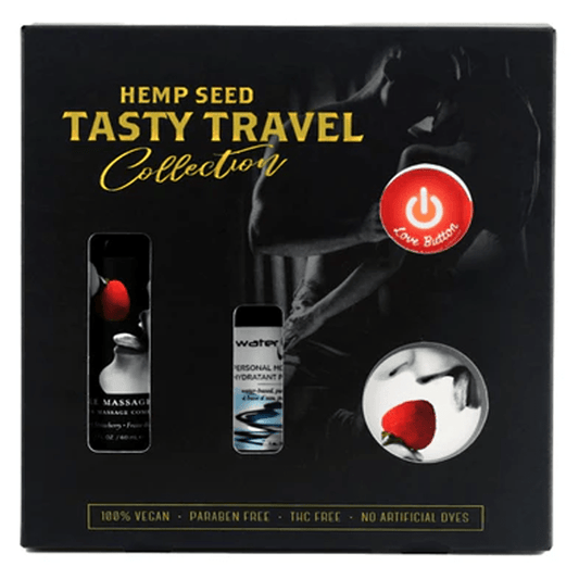 Earthly Body Lubes Tasty Travel Gift Set (2 oz, Strawberry Scent)
