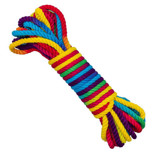 Emojibator BDSM Funfetti Rainbow Bondage Rope