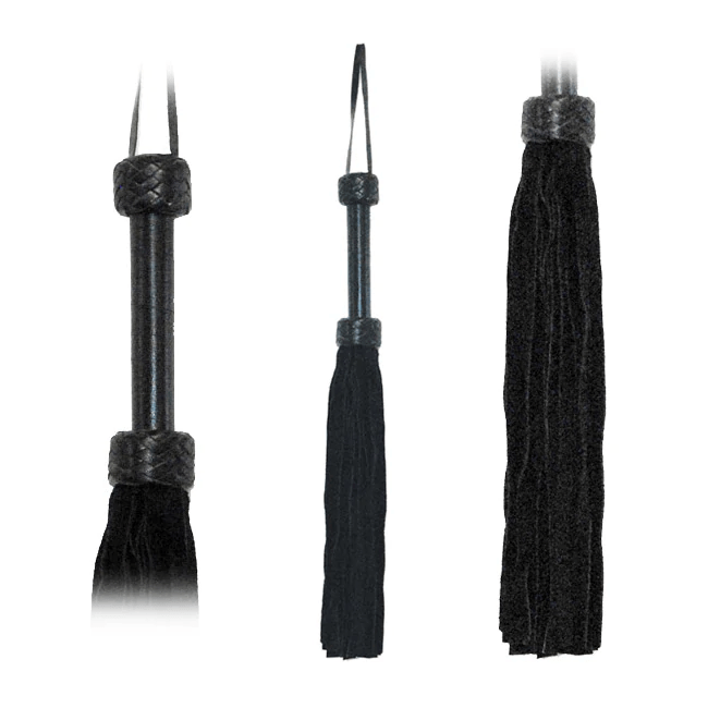 Fetissimo Other Flogger Black Suede Tails 18in