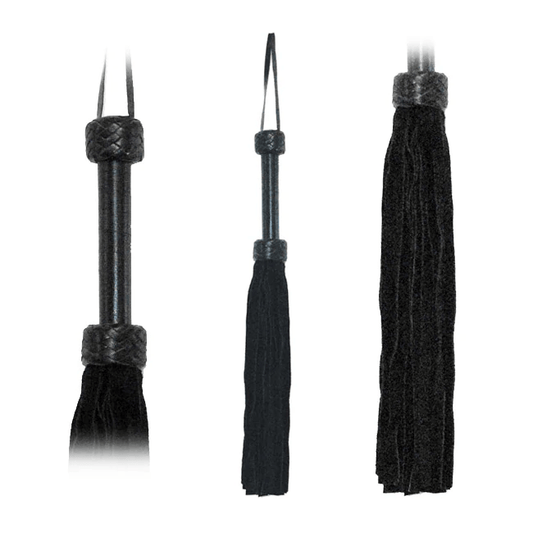 Fetissimo Other Flogger Black Suede Tails 18in