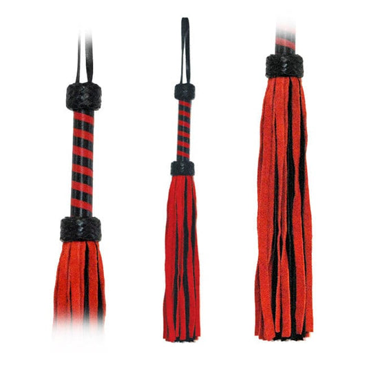Fetissimo Other Flogger Red-Black Suede Tails 18in