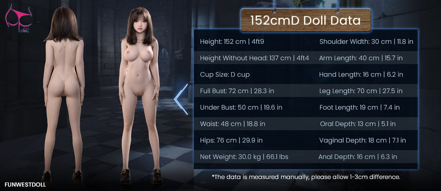 FunWest SEX DOLL Ames 152cm (D-Cup) TPE Asian Love Doll - FunWest (USA Stock)