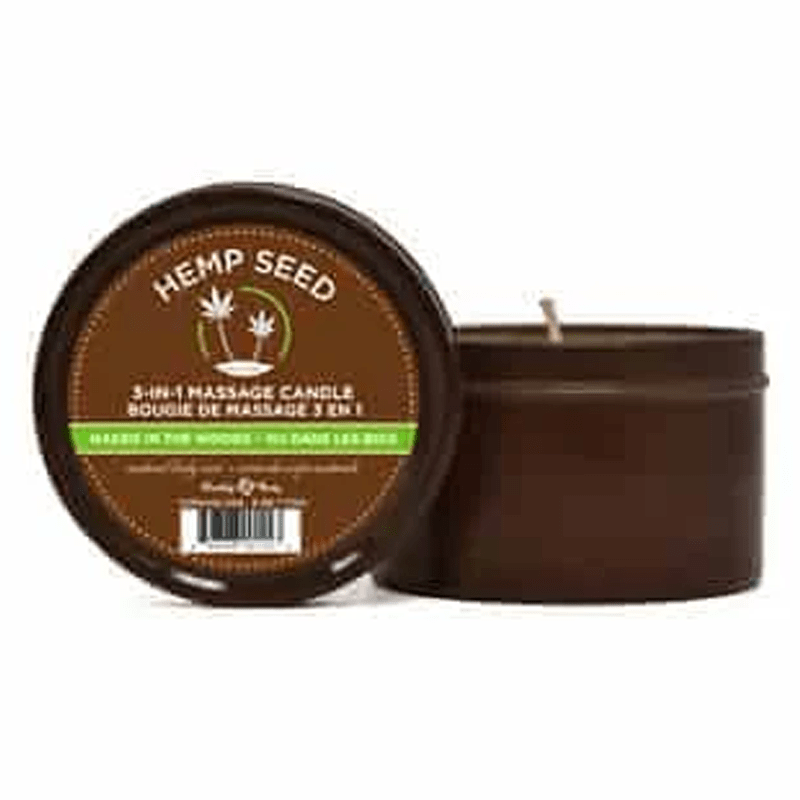 HEMP SEED Lubes 3-in-1 Massage Candle Naked in the Woods 6 oz / 170 g