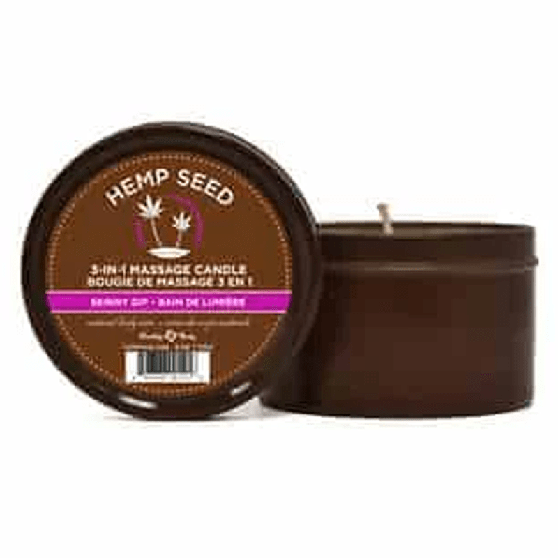 HEMP SEED Lubes 3-in-1 Massage Candle Skinny Dip 6 oz / 170 g