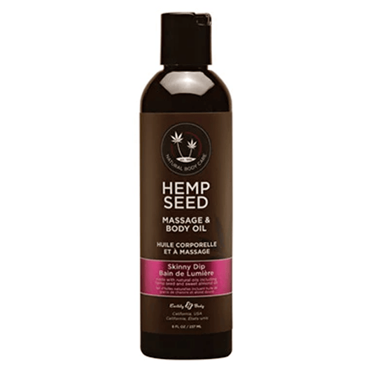 HEMP SEED Lubes Massage Oil Skinny Dip 8 fl oz / 237 ml