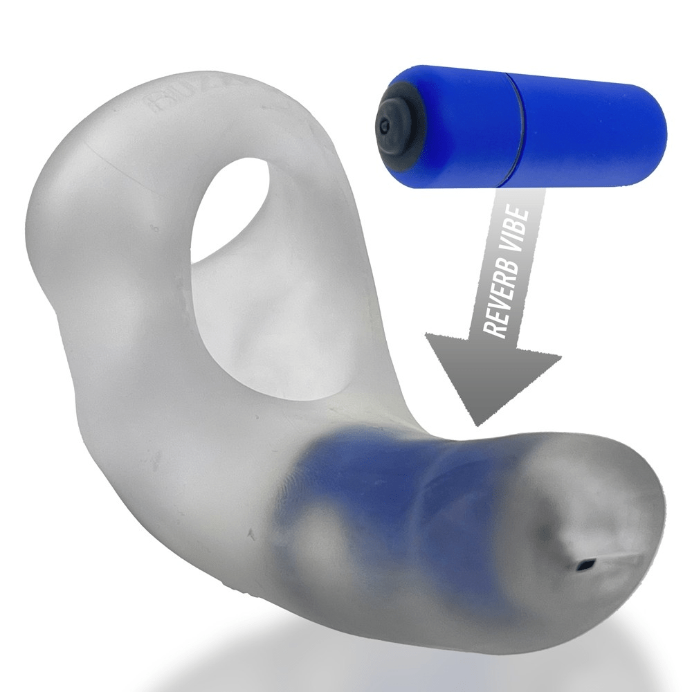 Hunkyjunk For Him BUZZFUCK, sling with taint vibe, CLEAR ICE