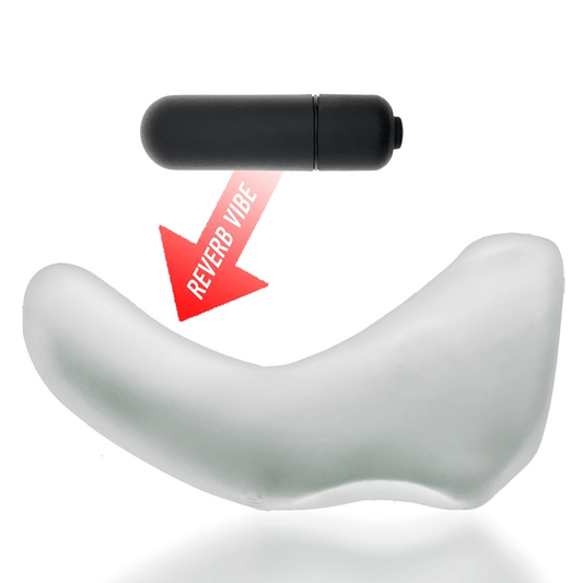 Hunkyjunk For Him BUZZFUCK, sling with taint vibe, WHITE ICE