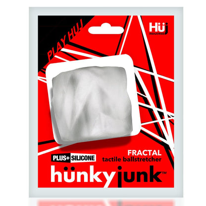 Hunkyjunk For Him FRACTAL tactile ballstretcher CLEAR  ICE