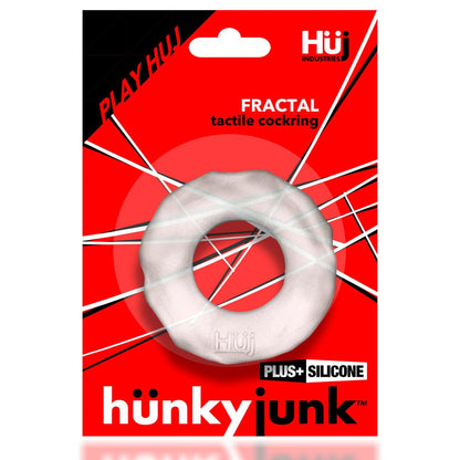 Hunkyjunk For Him FRACTAL tactile cockring CLEAR ICE