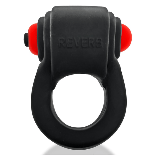 Hunkyjunk For Him REVRING, ring with vibe, TAR ICE w/ Red Vibe