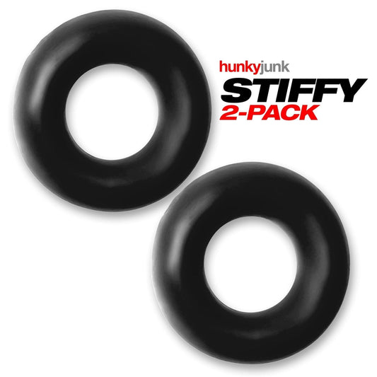 Hunkyjunk For Him STIFFY 2-pack bulge cockrings - TAR  ICE