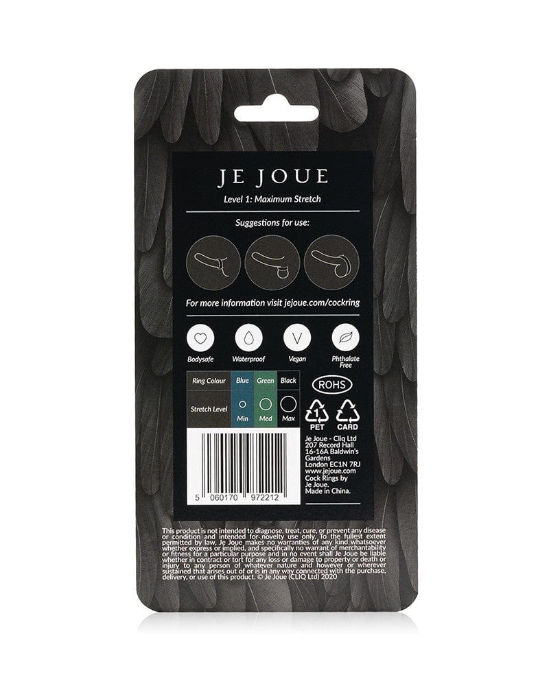 Je Joue Other Black Silicone C-Ring - Maximum Stretch