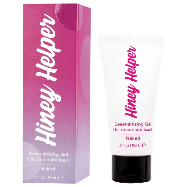 Jelique Lubes HINEY HELPER Desensitizing Gel Naked .5oz | 15mL