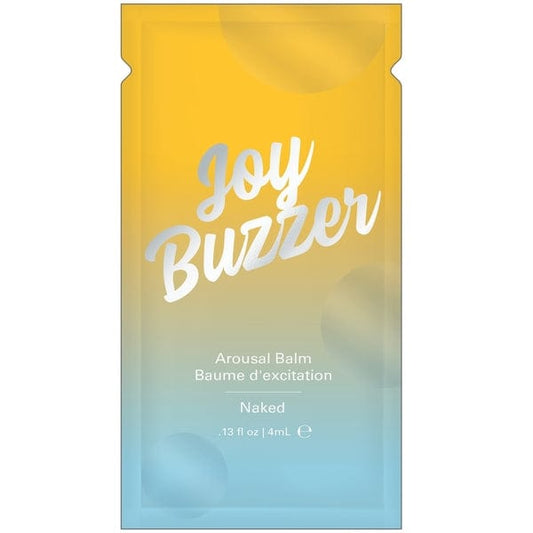 Jelique Lubes JOY BUZZER FLAVOR FREE AROUSAL BALM NAKED - FOIL - 0.13 floz | 4 mL