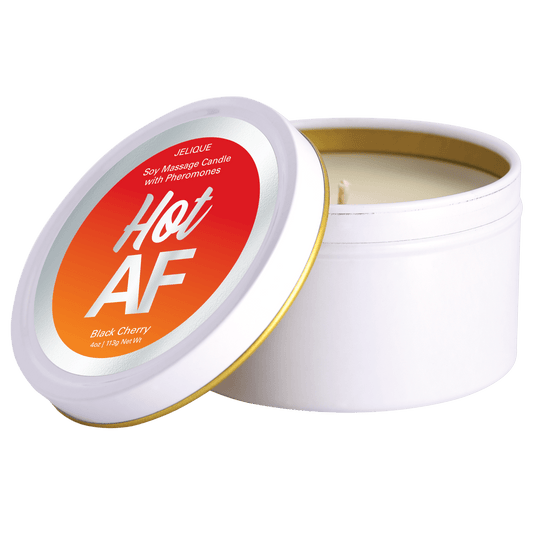 Jelique Lubes MOOD CANDLES Hot AF - Pheromone Massage Candle Black Cherry 4oz | 113g
