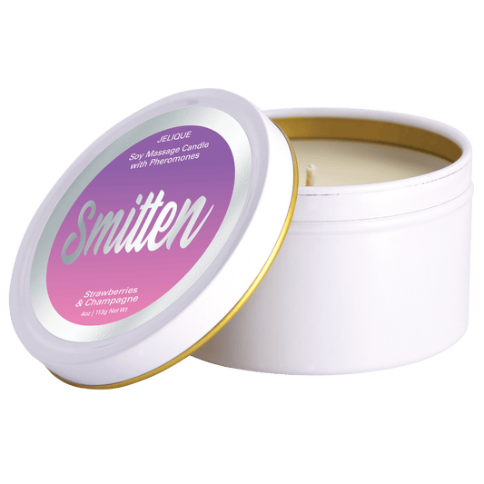 Jelique Lubes MOOD CANDLES Pheromone Soy Massage Candles Strawberry & Champagne 4oz | 113g