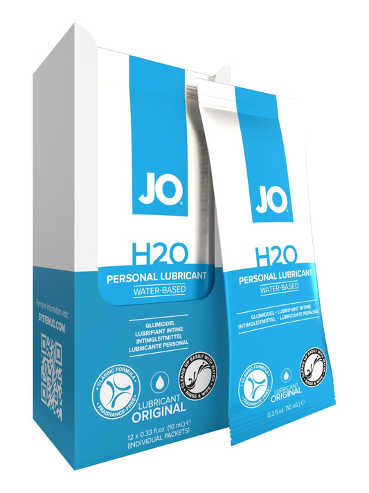 JO Lubricants Lubes JO H2O Foil Display Box - Original - Lubricant 0.34 floz / 10 mL