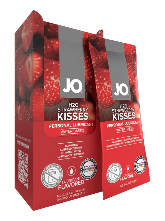 JO Lubricants Lubes JO H2O Foil Display Box - Strawberry - Lubricant 0.34 floz / 10 mL