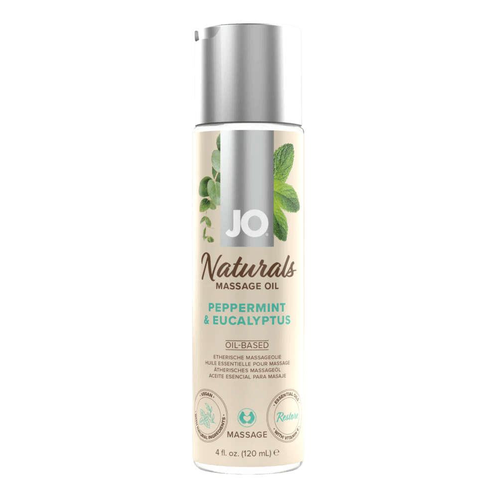 JO Lubricants Other JO Naturals - Peppermint & Eucalyptus - Massage 4 floz / 120 mL