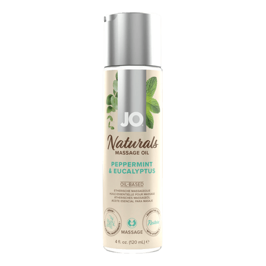 JO Lubricants Other JO Naturals - Peppermint & Eucalyptus - Massage 4 floz / 120 mL