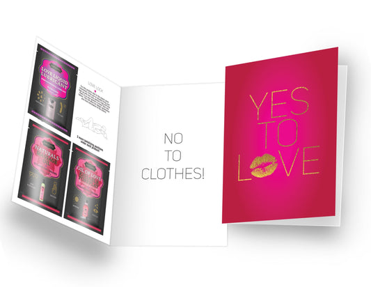 Kama Sutra Accessories / Miscellaneous Naughty Notes Yes To Love...No To Clothes!
