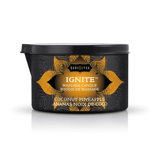 Kama Sutra Lubes Ignite Massage Oil Candle Coconut Pineapple