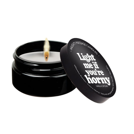 Kama Sutra Lubes Light Me If You're Horny - Naughty Mini Massage Candle