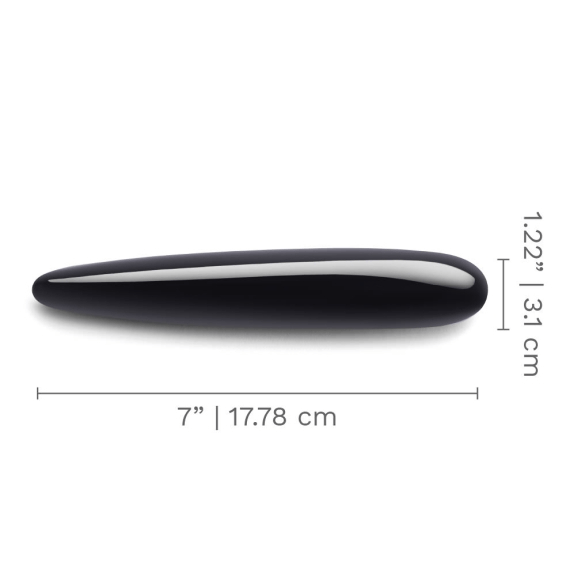LE Wand Dongs & Dildos Crystal Slim Wand - Black Obsidian