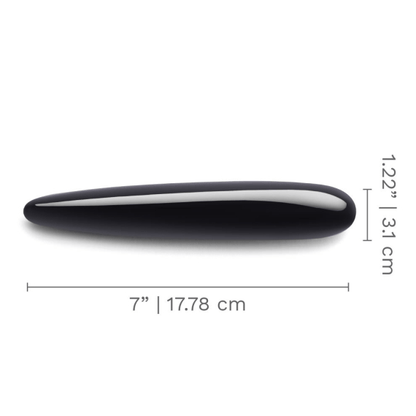 LE Wand Dongs & Dildos Crystal Slim Wand - Black Obsidian