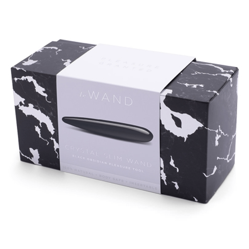 LE Wand Dongs & Dildos Crystal Slim Wand - Black Obsidian