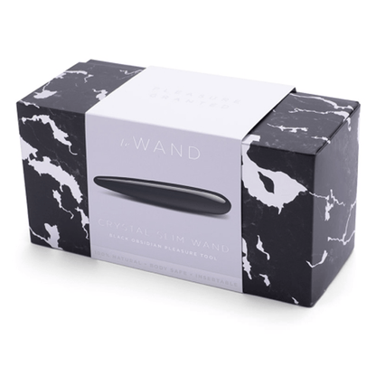 LE Wand Dongs & Dildos Crystal Slim Wand - Black Obsidian
