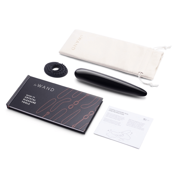 LE Wand Dongs & Dildos Crystal Slim Wand - Black Obsidian