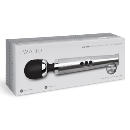 LE Wand Other Die Cast Rechargeable Vibrating Massager - Silver