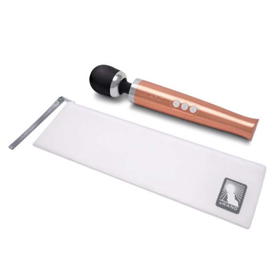 LE Wand Vibrators Die Cast Rechargeable Vibrating Massager - Rose Gold